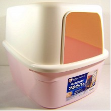 IRIS NE-480F 日本IRIS 屋型貓廁盆- 粉紅色